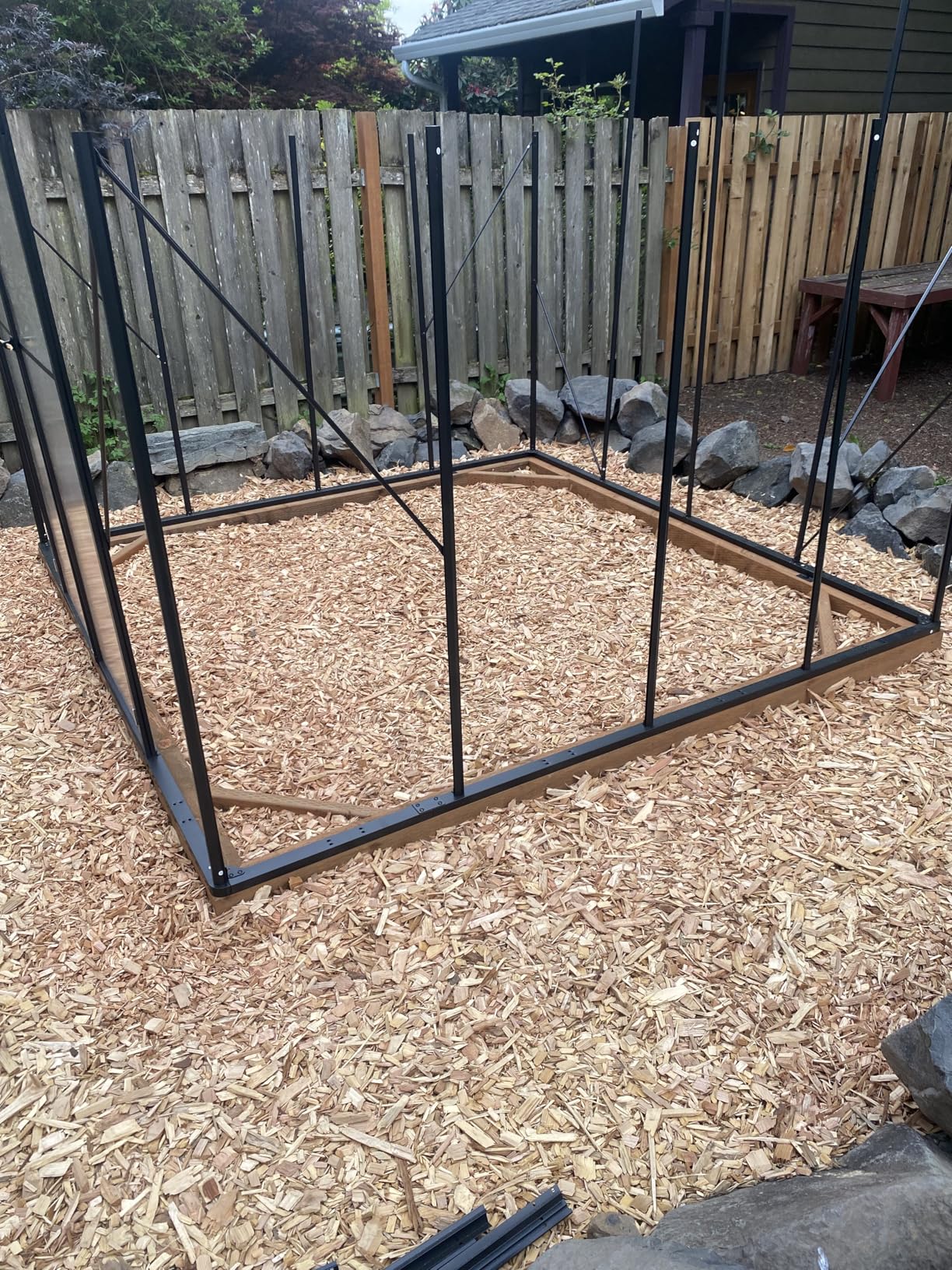 Greenhouse for Outdoors, Heavy Duty Polycarbonate Greenhouse, Walk in Greenhouses for Outdoor Garden Backyard with Roof Vent (8x8 FT) customer photo 2