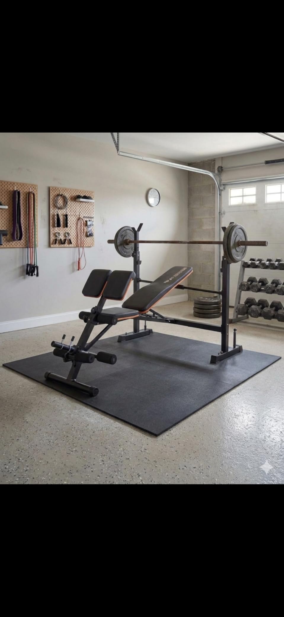 YOLEO 1+X Olympic Weight Bench with Upgraded Roman Chair/Preacher Curl/Leg Extension, Foldable 1870Lbs Wide Bench Press Rack with Ergonomic Support Backrest for Heavy Lifters for Home Gym customer photo 1