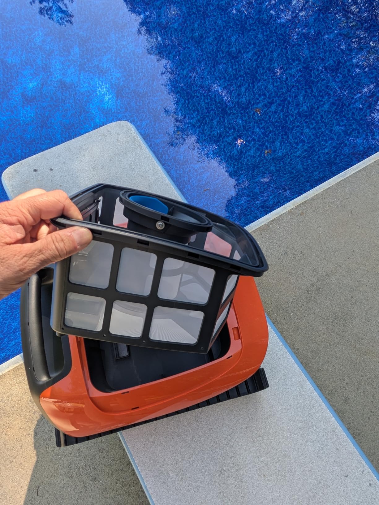 Beatbot Sora 30 Pool Vacuum Robot, 4-in-1 Cleaner with Shallow-Area Cleaning, 6800GPH Power, Smart Surface Parking, 5L Capacity for Above & In-Ground Pools Up to 3229 sq. ft, Vibrant Orange customer photo 2