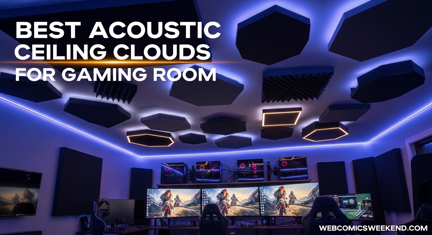 Best Acoustic Ceiling Clouds for Gaming Room