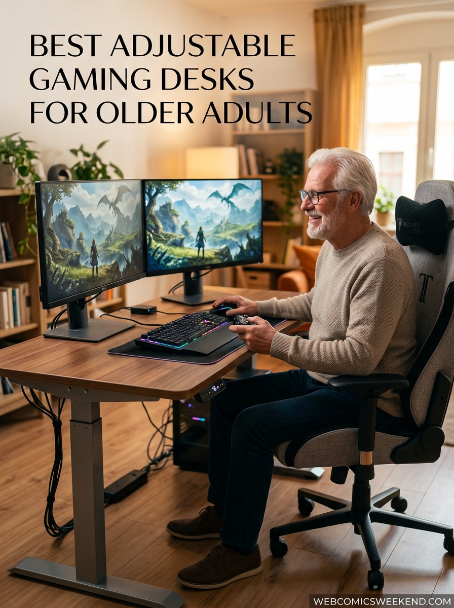 Best Adjustable Gaming Desks for Older Adults