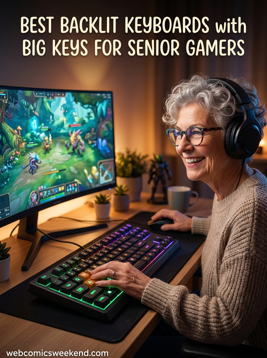 Best Backlit Keyboards with Big Keys for Senior Gamers