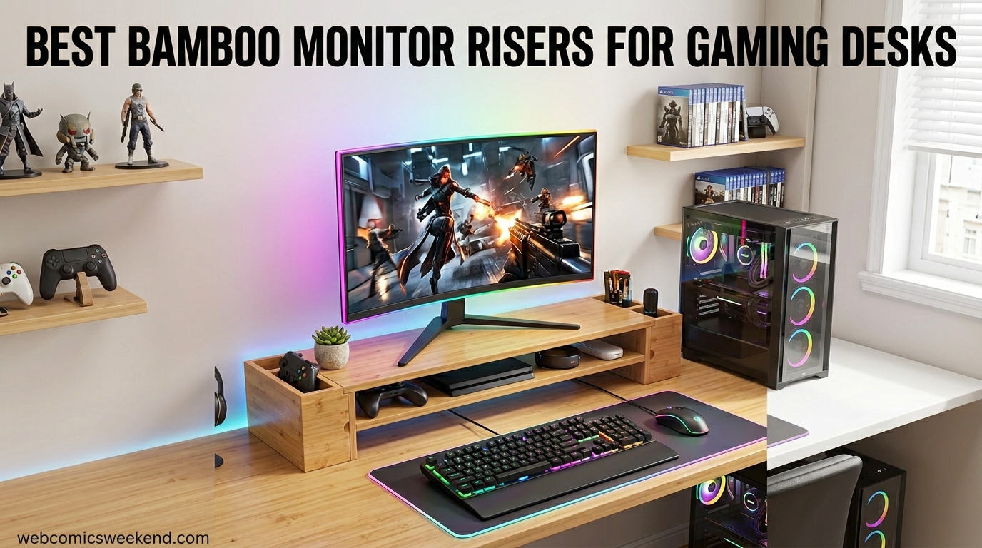 Best Bamboo Monitor Risers for Gaming Desks