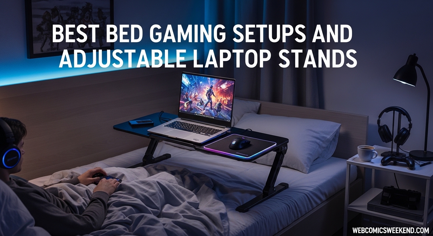 Best Bed Gaming Setups and Adjustable Laptop Stands