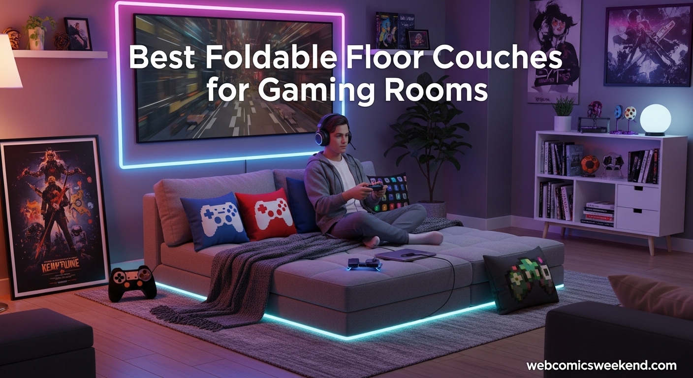 Best Foldable Floor Couches for Gaming Rooms