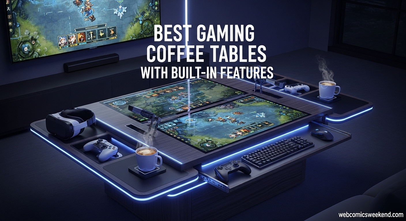 Best Gaming Coffee Tables with Built-In Features
