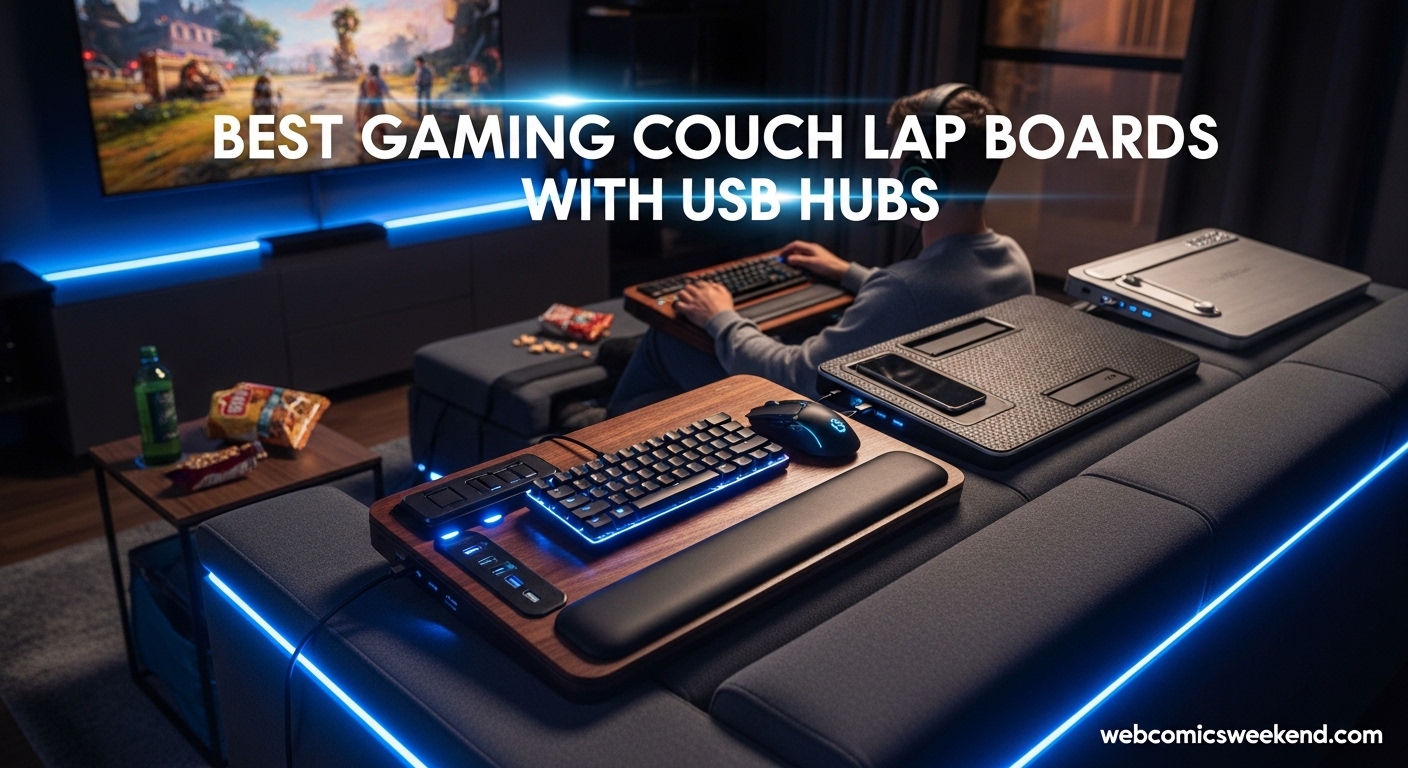 Best Gaming Couch Lap Boards with USB Hubs
