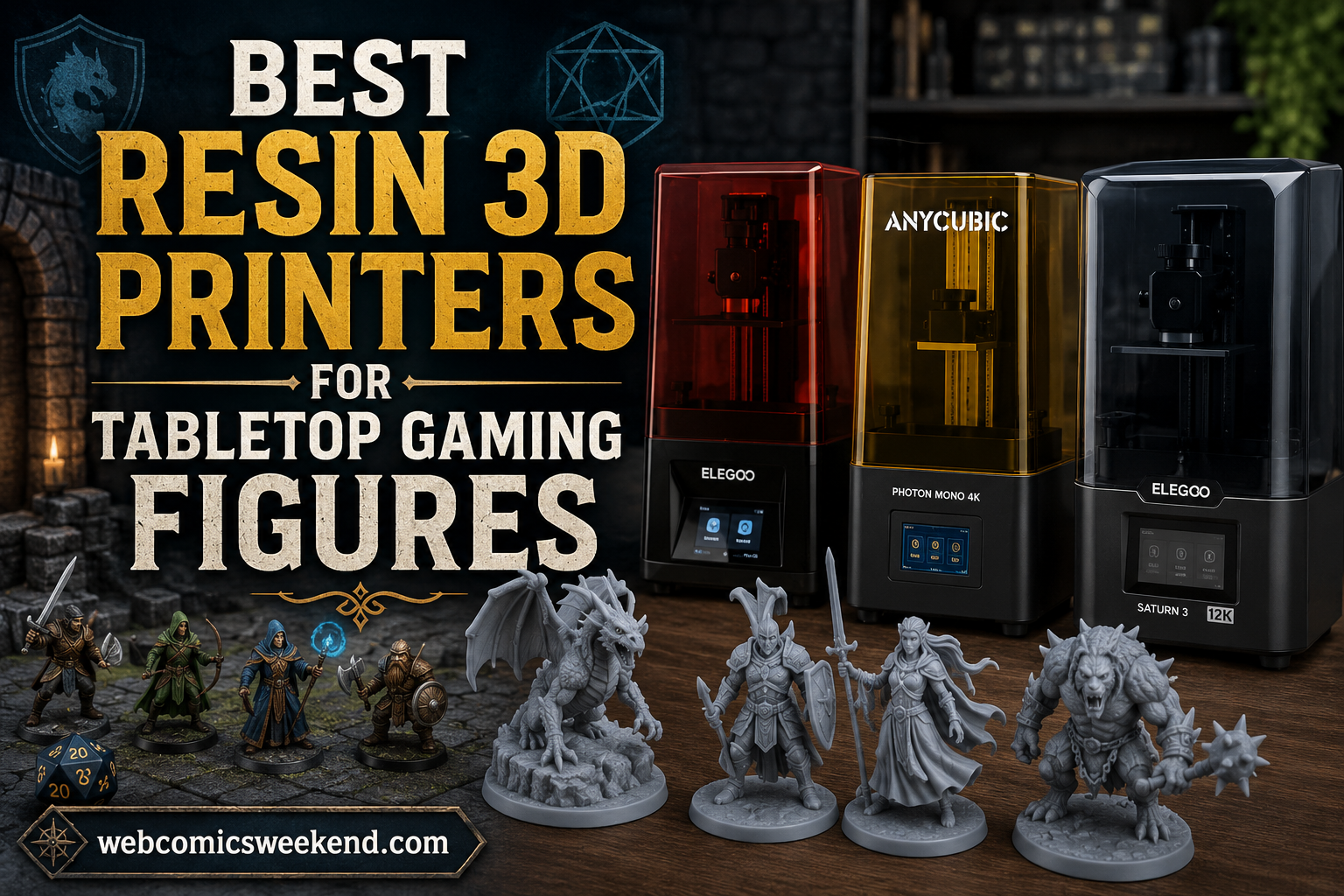 Best Resin 3D Printers for Tabletop Gaming Figures