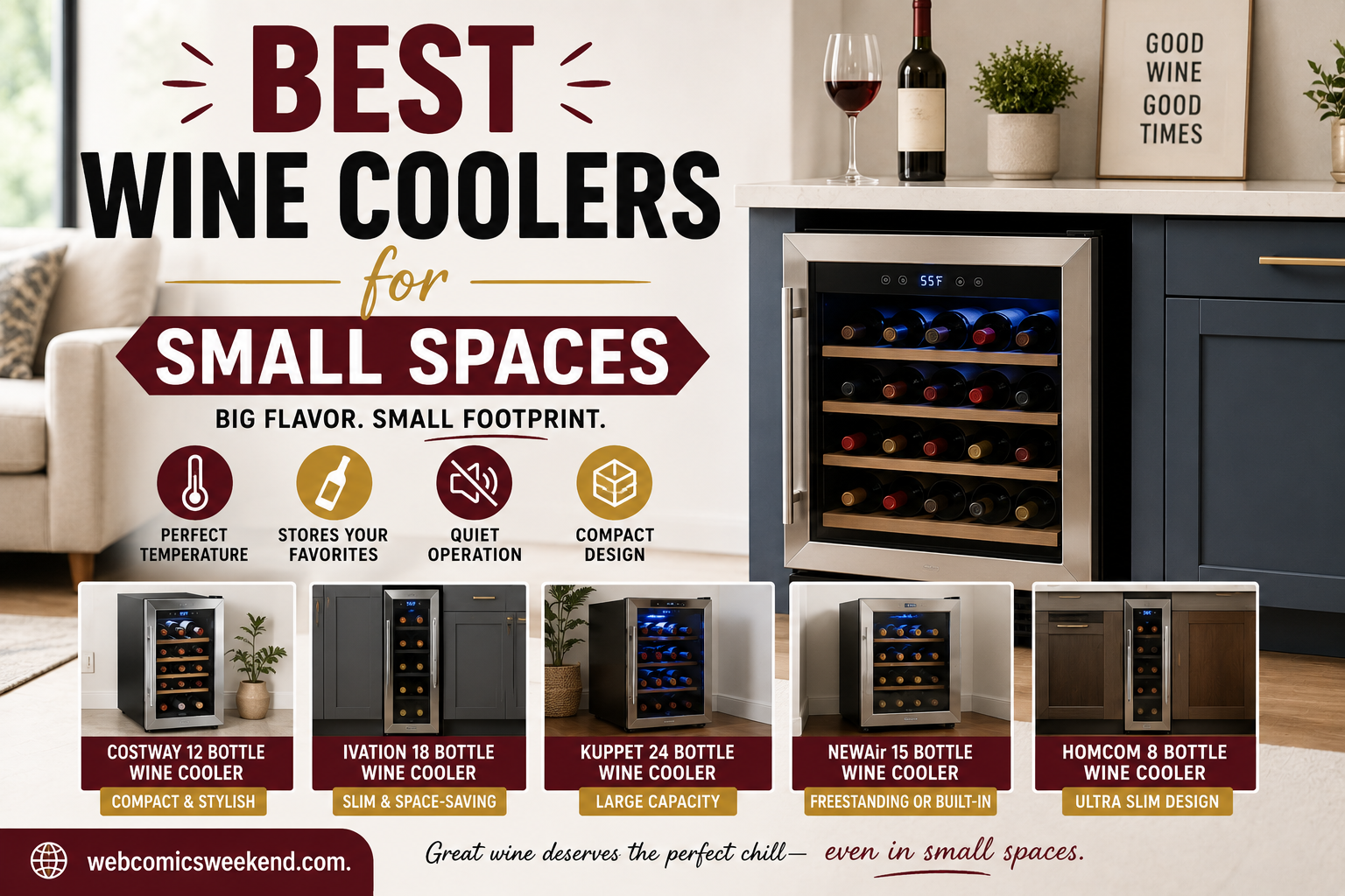 Best Wine Coolers for Small Spaces