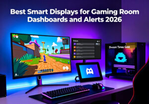 Best smart displays for gaming room dashboards and alerts