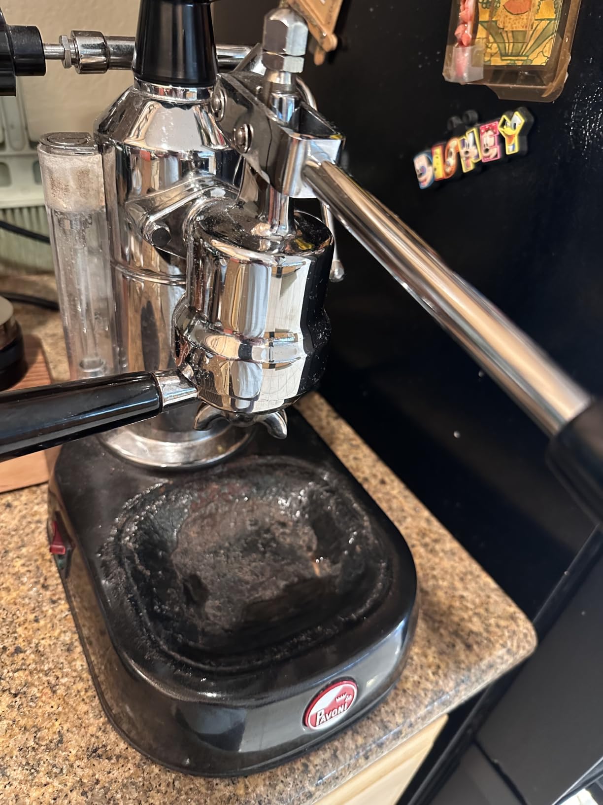 La Pavoni EPC-8 Europiccola Lever Style Espresso Machine - Chrome & Silver - Manual Espresso Maker - 0.8 L Water Capacity, Authentic Italian Craftsmanship for Home Use customer photo 2