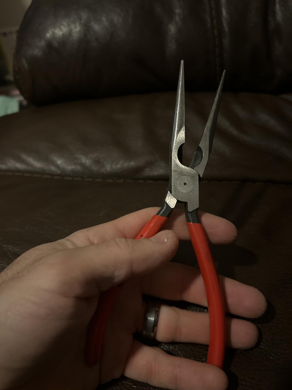 KNIPEX 26 11 200 Long Nose Pliers With Cutter 8-Inch | Stork Beak Needle Nose Pliers customer photo 2