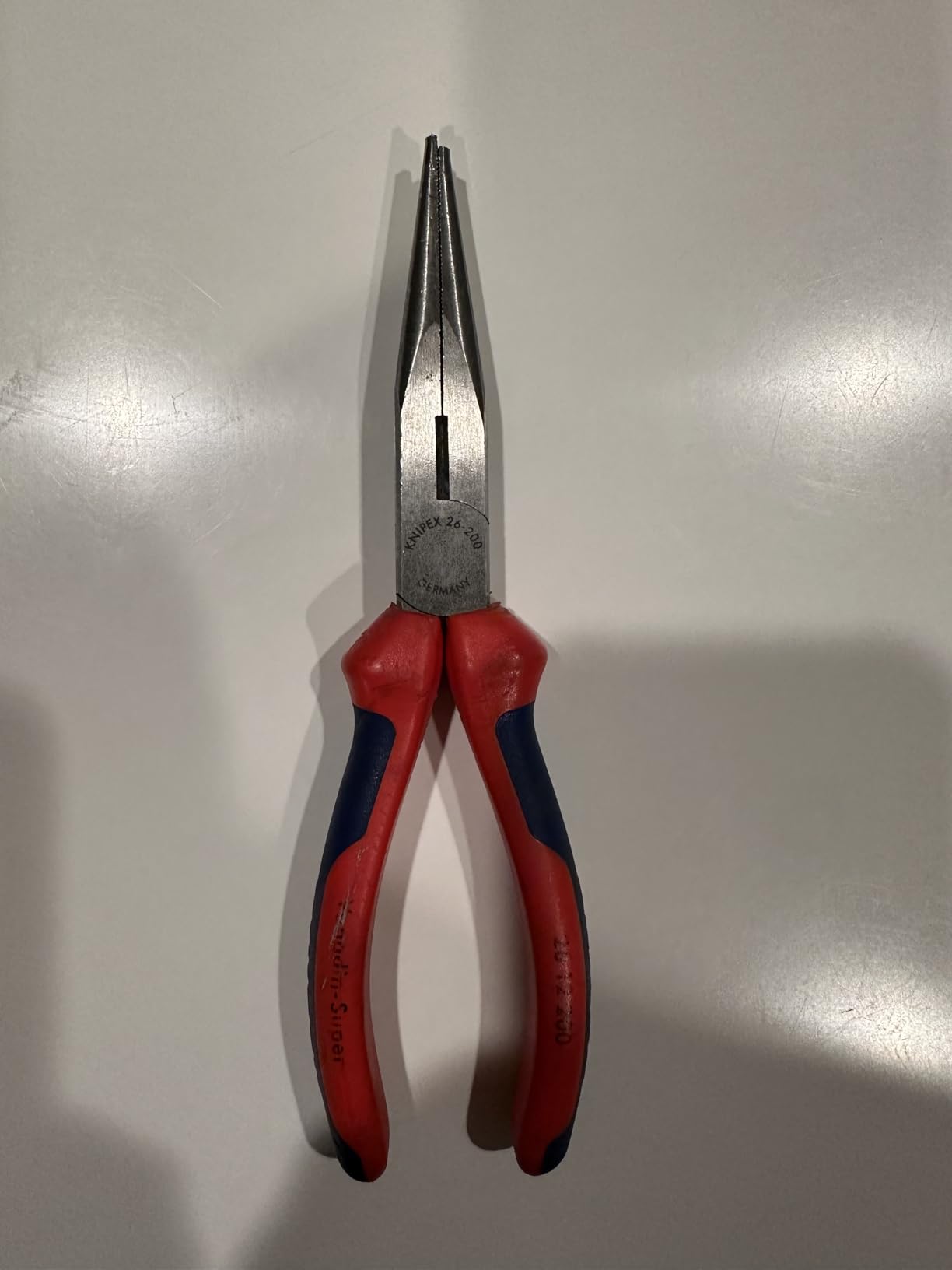 KNIPEX Tools Long Nose Pliers With Cutter, Multi-Component (2612200), 8 inches customer photo 1