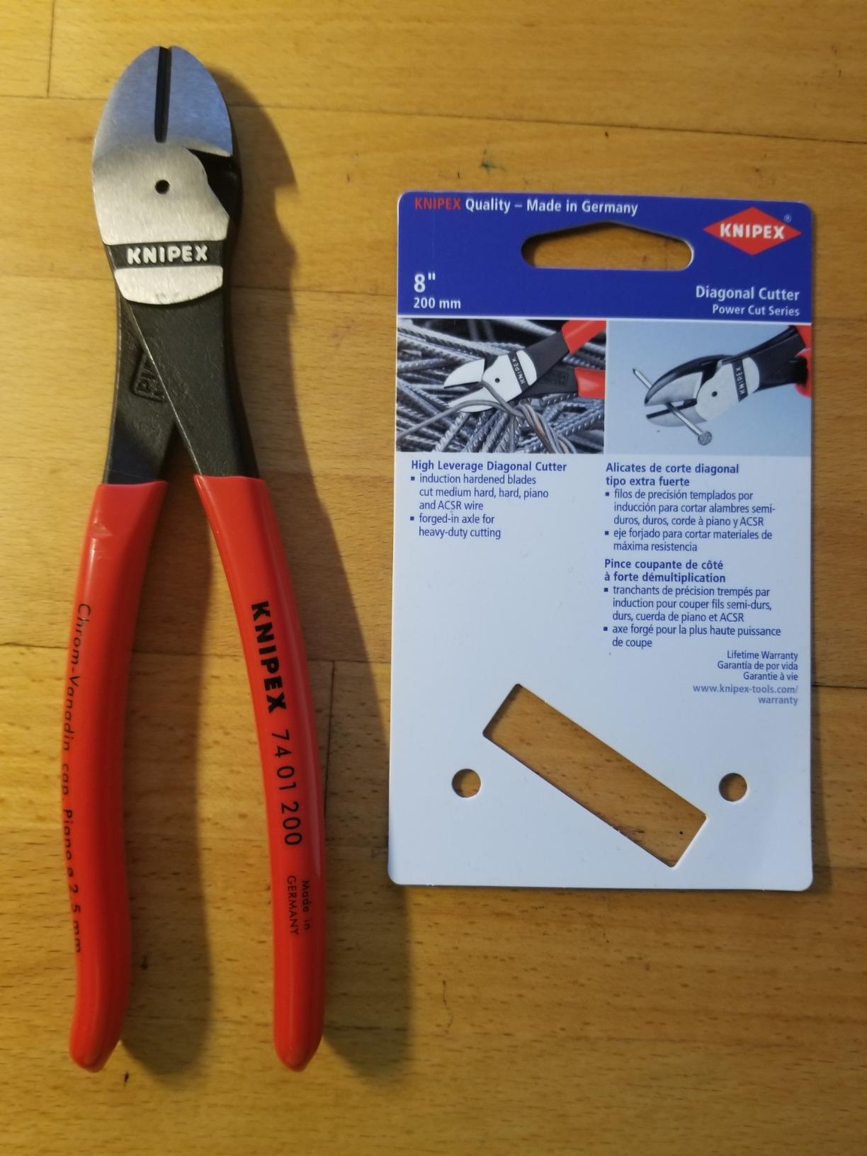 KNIPEX Tools 74 01 200 SBA 8-Inch High Leverage Diagonal Cutters customer photo 1