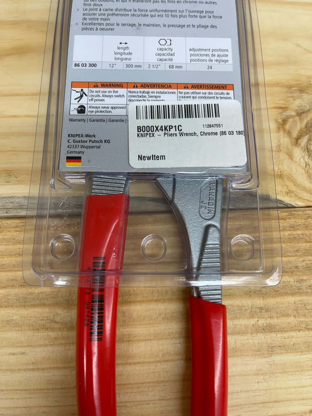 KNIPEX Tools Pliers Wrench, Chrome (8603250), 10-Inch customer photo 2