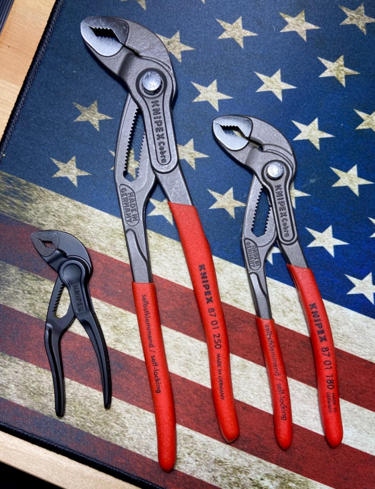 KNIPEX Tools Cobra Water Pump Pliers, 7 1/4 inch, red customer photo 1