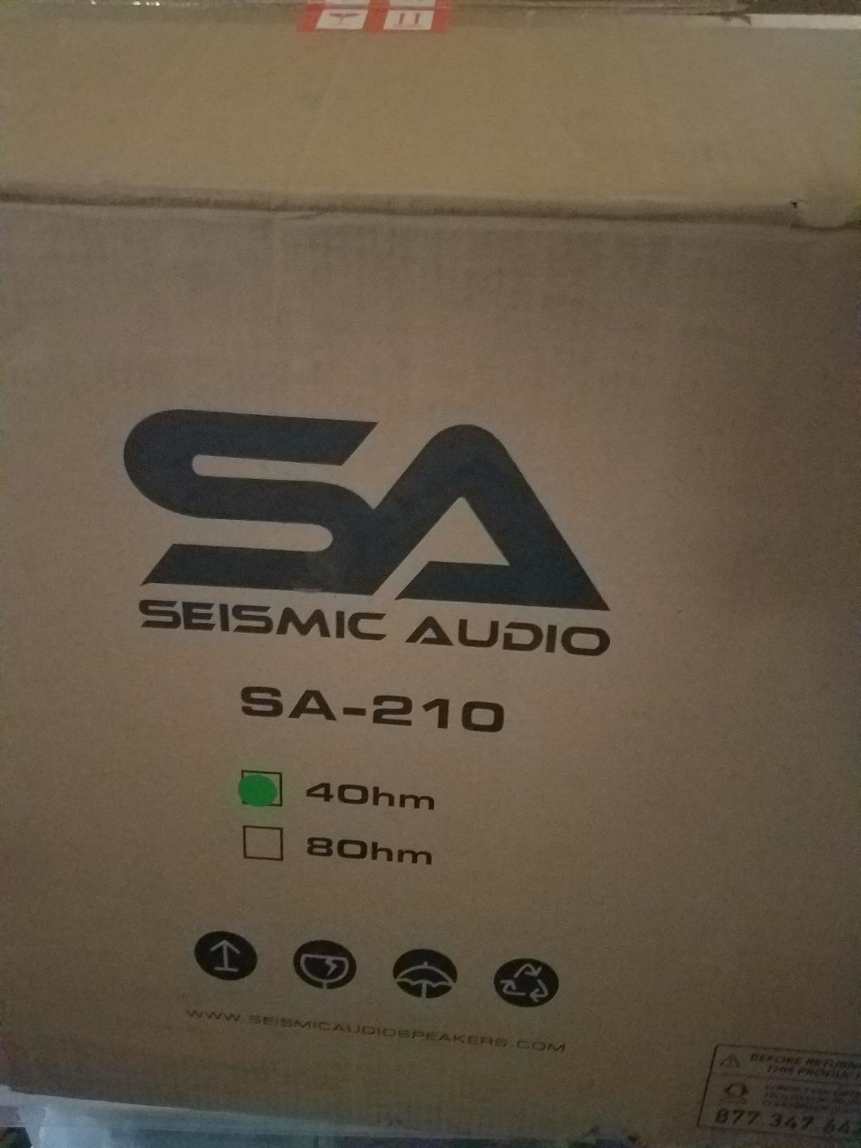 Seismic Audio - 210 Bass Guitar Speaker Cabinet PA DJ 400 Watts 2x10 PRO AUDIO customer photo 2