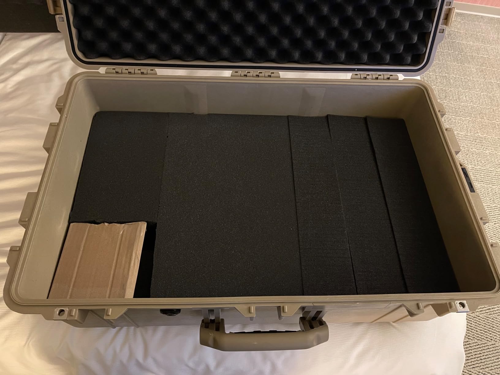 Pelican 1650 Case With Foam (Black) | Watertight wheeled case with foam insert and purge valve for protection, travel and transit customer photo 2