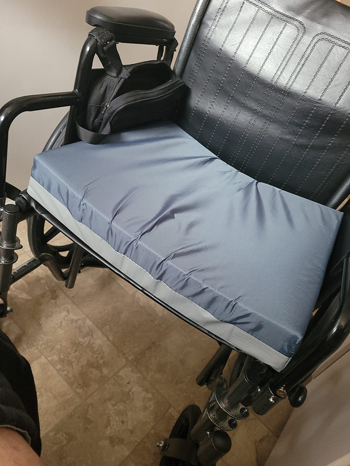 Drive Medical 14886 Skin Protection Gel Wheelchair Seat Cushion | Gel Wheelchair Seat Cushion Offers Skin Protection and Pressure Relief for Everyday Comfort and Positioning customer photo 1