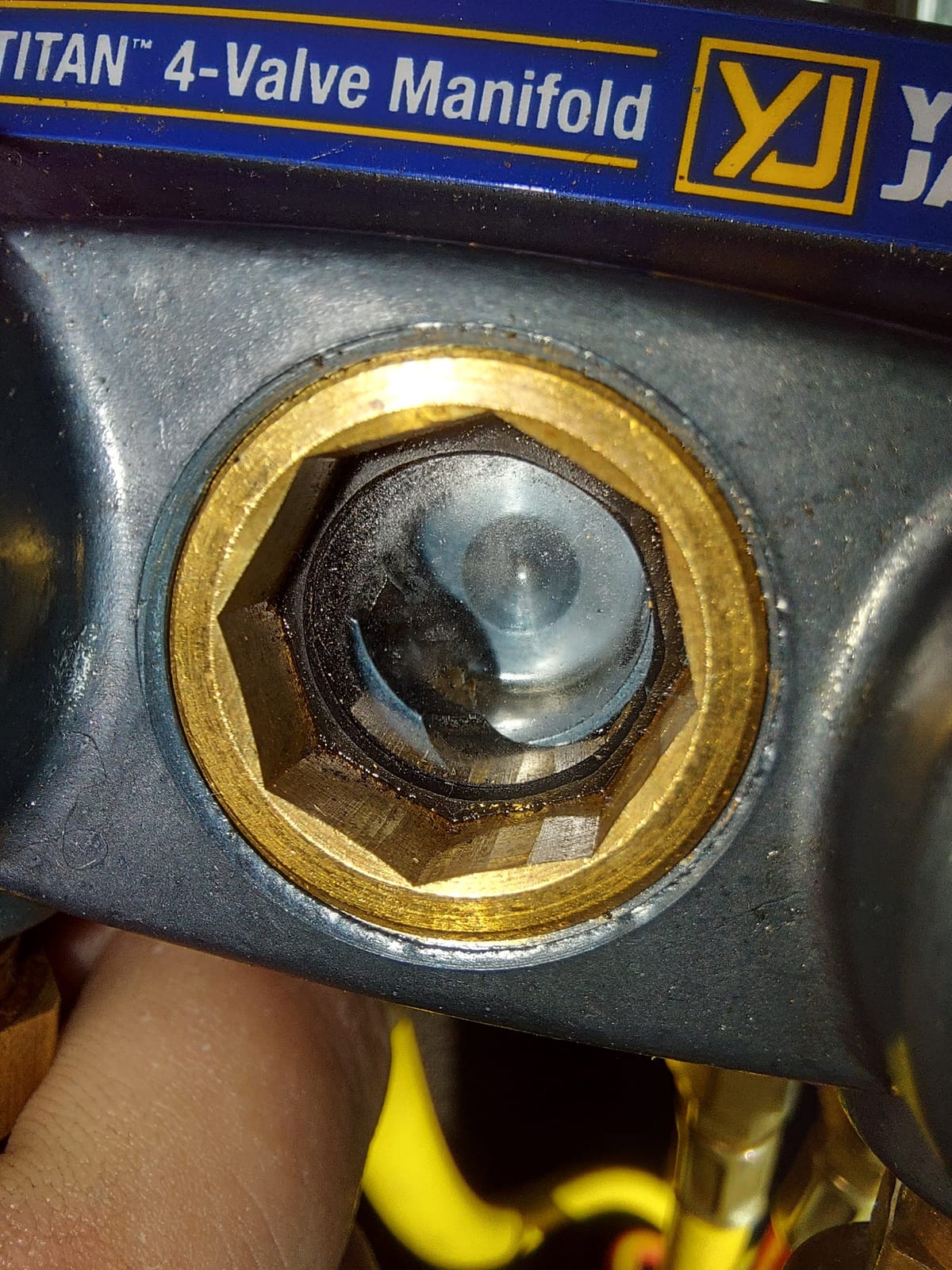 Yellow Jacket Manifold Gauge Set, 5 ft L, 3/8 in Gauge 49968-1 customer photo 2