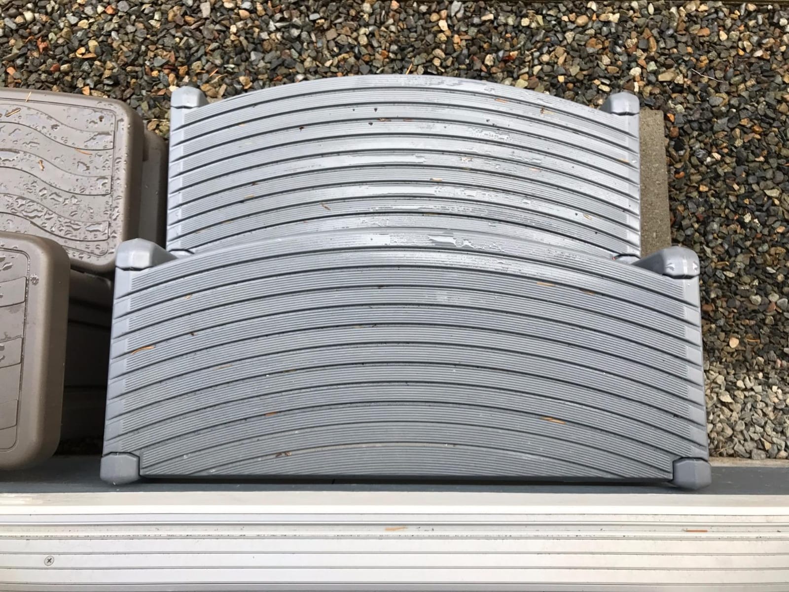 Confer Plastics Resin Multi Purpose Outdoor Non Slip Portable Spa and Hot Tub Handi-Step (Portobello) customer photo 2