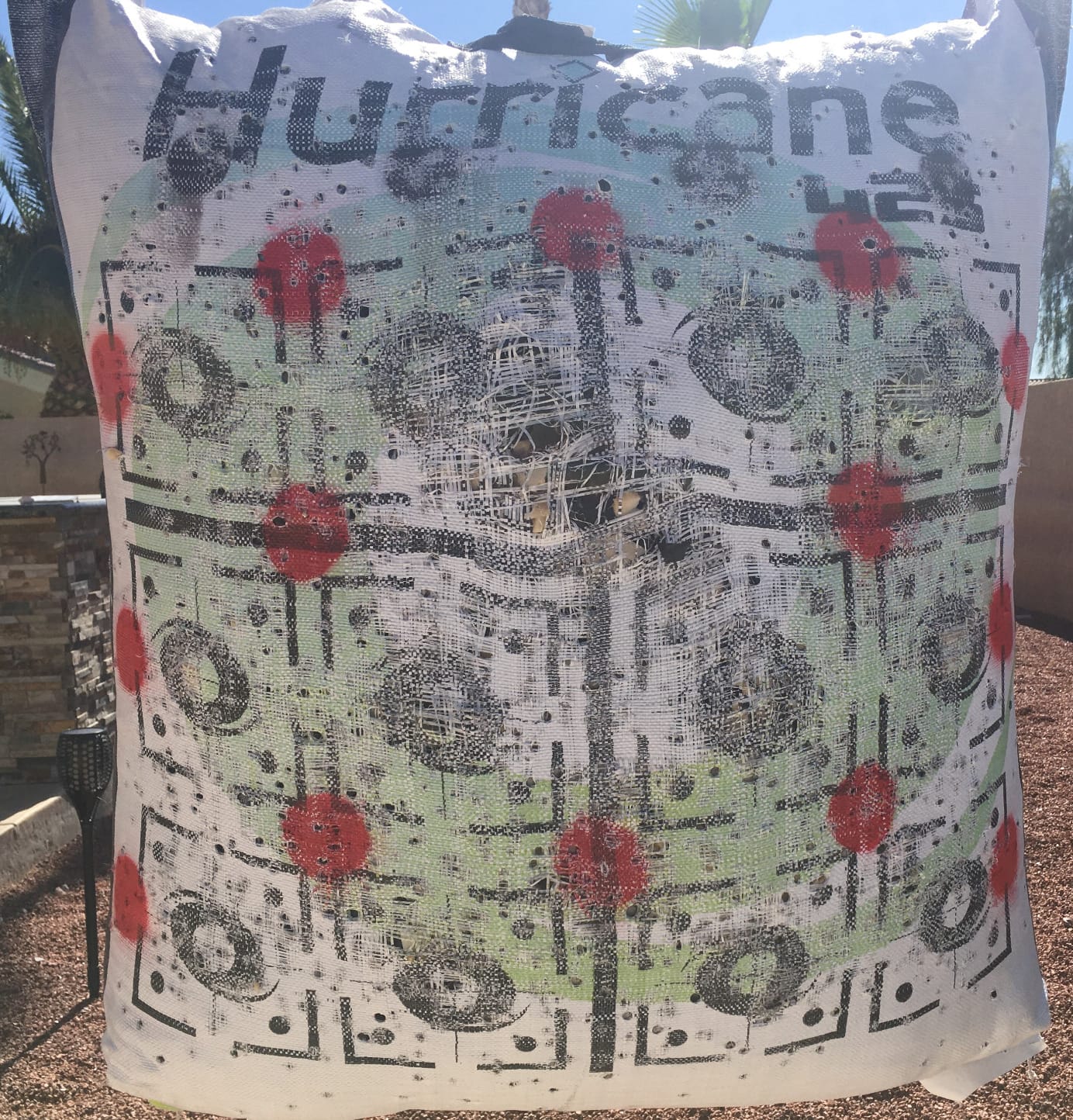 Hurricane 2-Sided High-Velocity Archery Bag Target, High-Visibility Aiming Points, Off-Center Deer Vitals on Back, Heavy-Duty Handle for Easy Transport customer photo 1