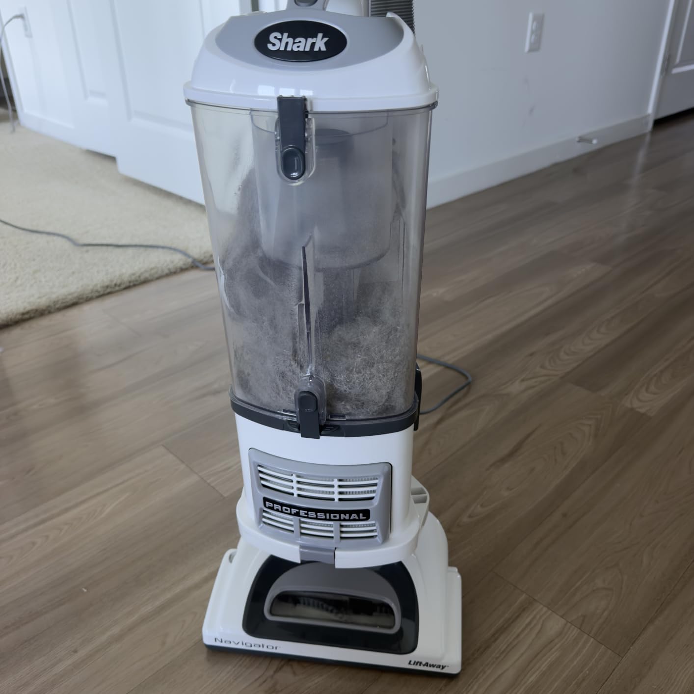 Shark Navigator Lift-Away Vacuum, HEPA, Pet Hair, White/Silver, NV356E | Carpet and Hard Floor Cleaning, Swivel Steering, Brushroll Shutoff, 0.87L Dust Cup, Dusting Brush and 8-in Crevice Tool customer photo 2