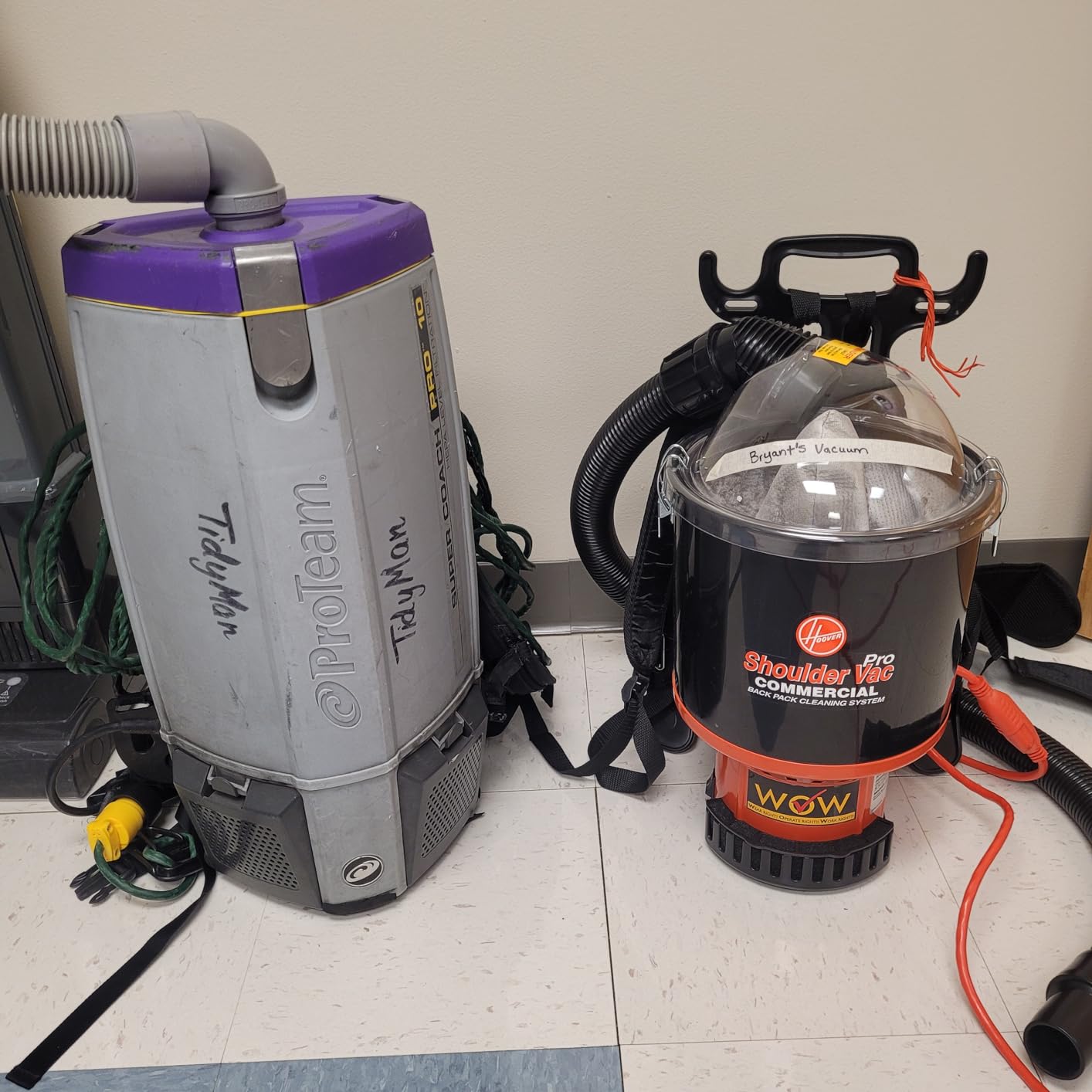 Hoover Commercial Shoulder Vac Pro Bagged Backpack Vacuum Cleaner | Lightweight, Chiropractic Design, HEPA Media Filtration, Corded Vacuum Cleaners for Commercial Use on Carpet and Hard Floors customer photo 1
