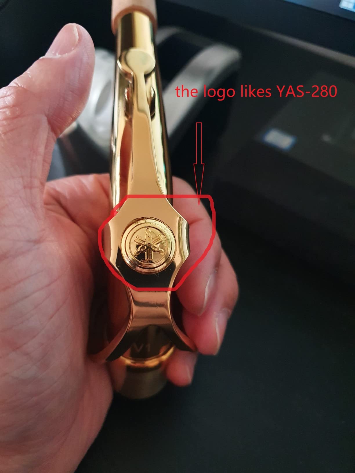 Yamaha YAS-480 Intermediate Eb Alto Saxophone, Gold Finish customer photo 1