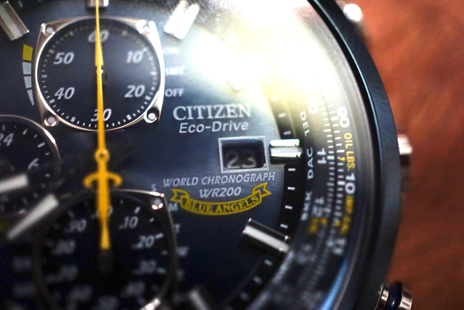 Men's Eco-Drive Sport Luxury World Chronograph Atomic Time Keeping Watch customer photo 1