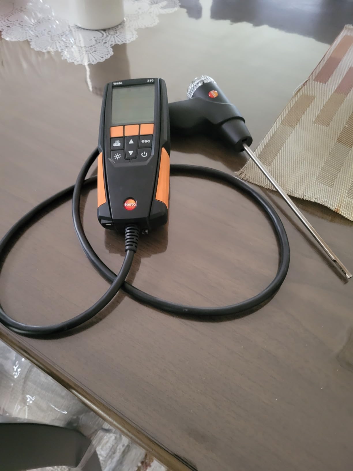 testo 310 I Residential Combustion Analyzer Kit I Flue Gas Detector Set for Heating Systems | Measures O2, CO2, Draft, Pressure, Flue and Ambient Temp. Kit Includes Probe, Filters, USB Charger, Hard Case customer photo 2