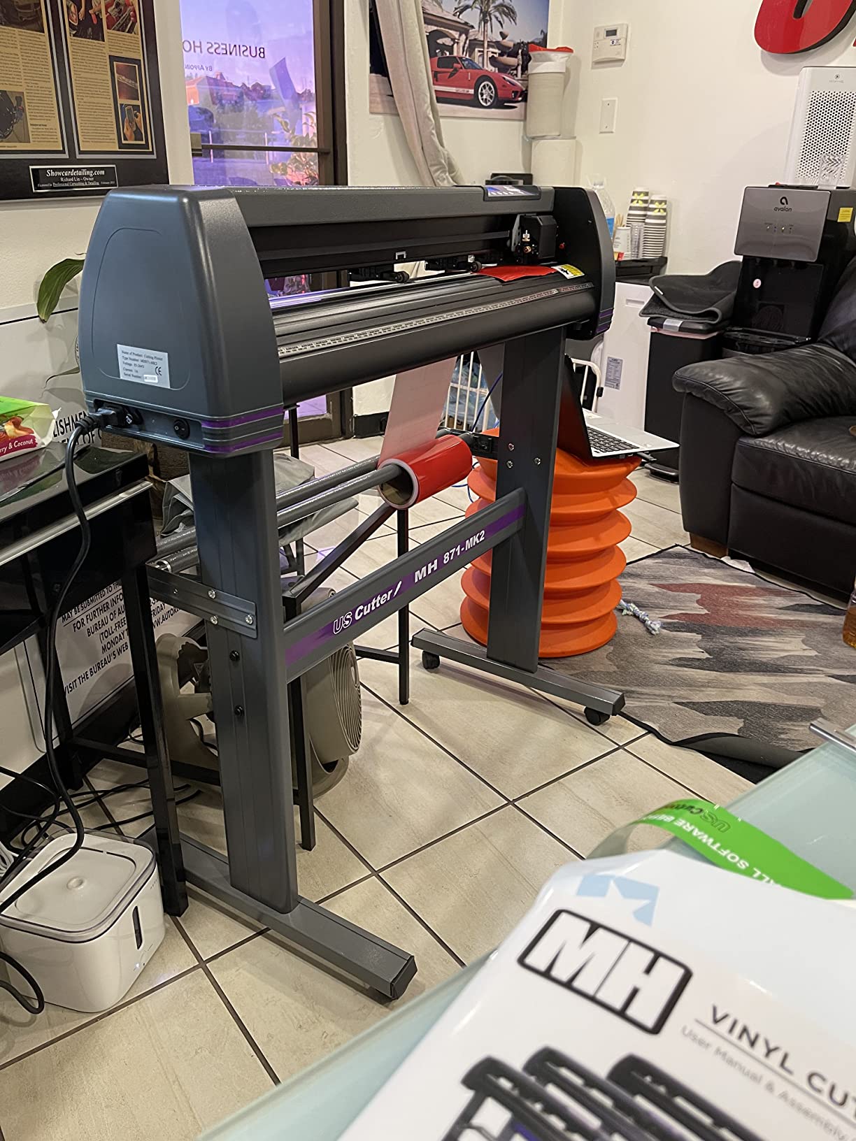 USCutter 34 inch MH 871 Vinyl Cutter Kit with Software, Free Video Training Course, Starter Signmaking Kit customer photo 2