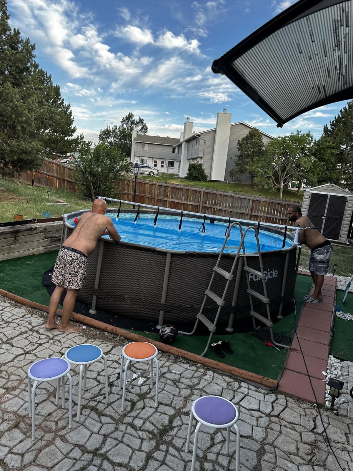 Sun2Solar Blue 24 ft Round Pool Solar Cover | 12 Mil | Heat Retaining | Thermal Blanket for Inground & Above Ground Swimming Pools | Sun's Energy Heats Pool | Bubble Heating Blankets | 1200 Series customer photo 2