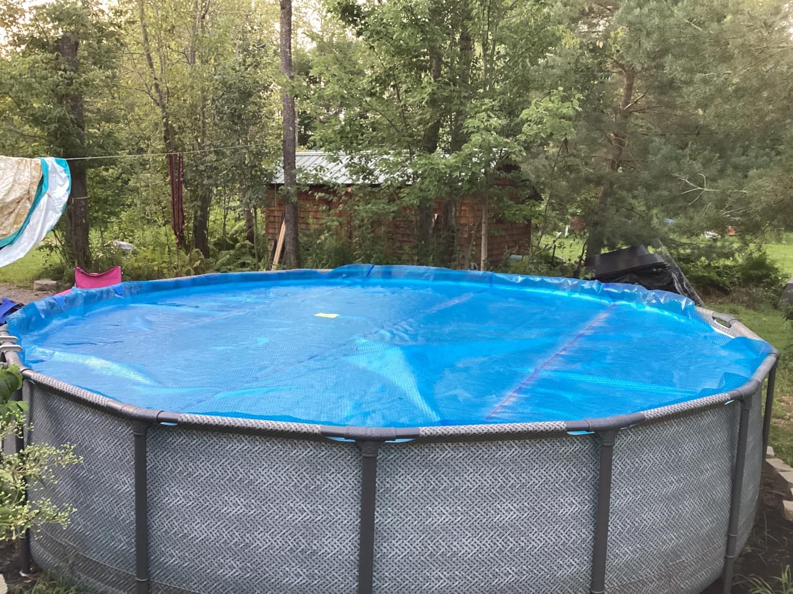 Sun2Solar Blue 18 ft Round Solar Cover | 8 Mil | Heat Retaining | Thermal Heating Blanket for Above Ground & Inground Swimming Pools | Sun Heats Pool | Bubble Heating Blankets | 800 Series customer photo 1