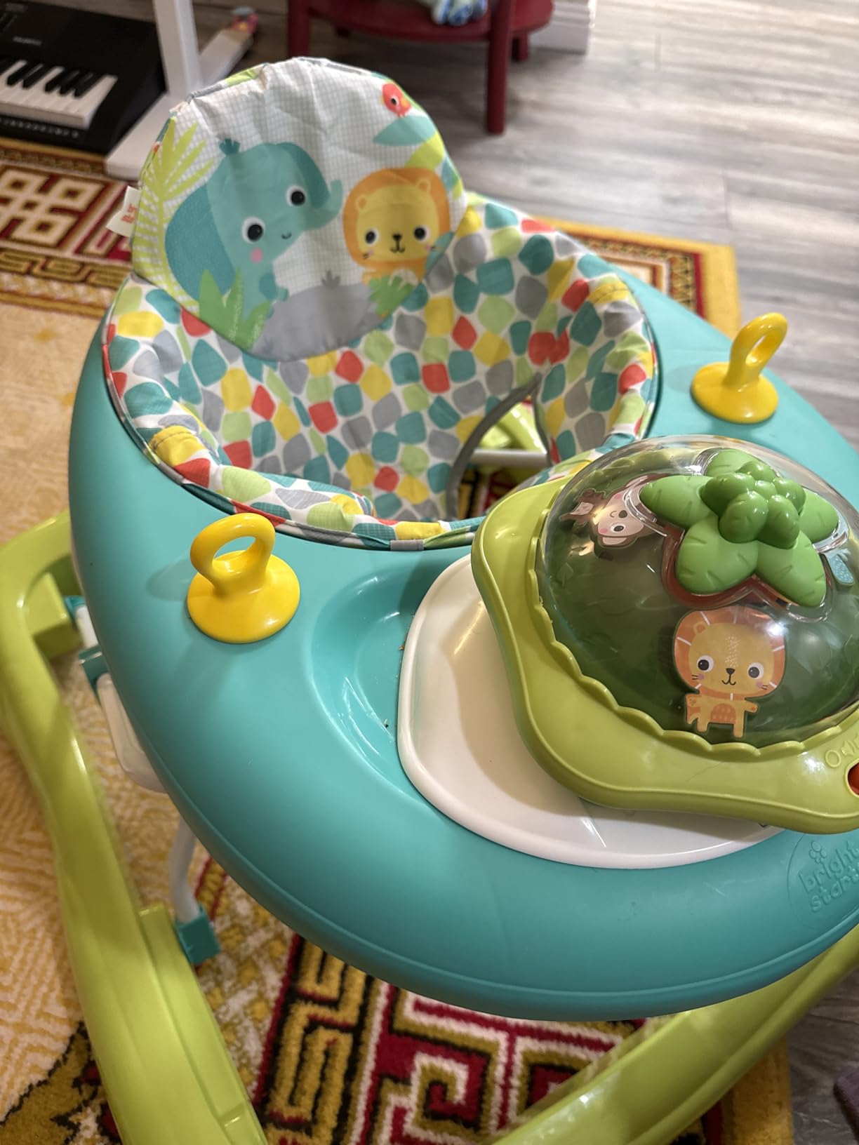 Bright Starts JuneBerry Walk-A-Bout Baby Walker and Entertainer, with Easy Fold Frame for Storage, Ages 6 Months + customer photo 1