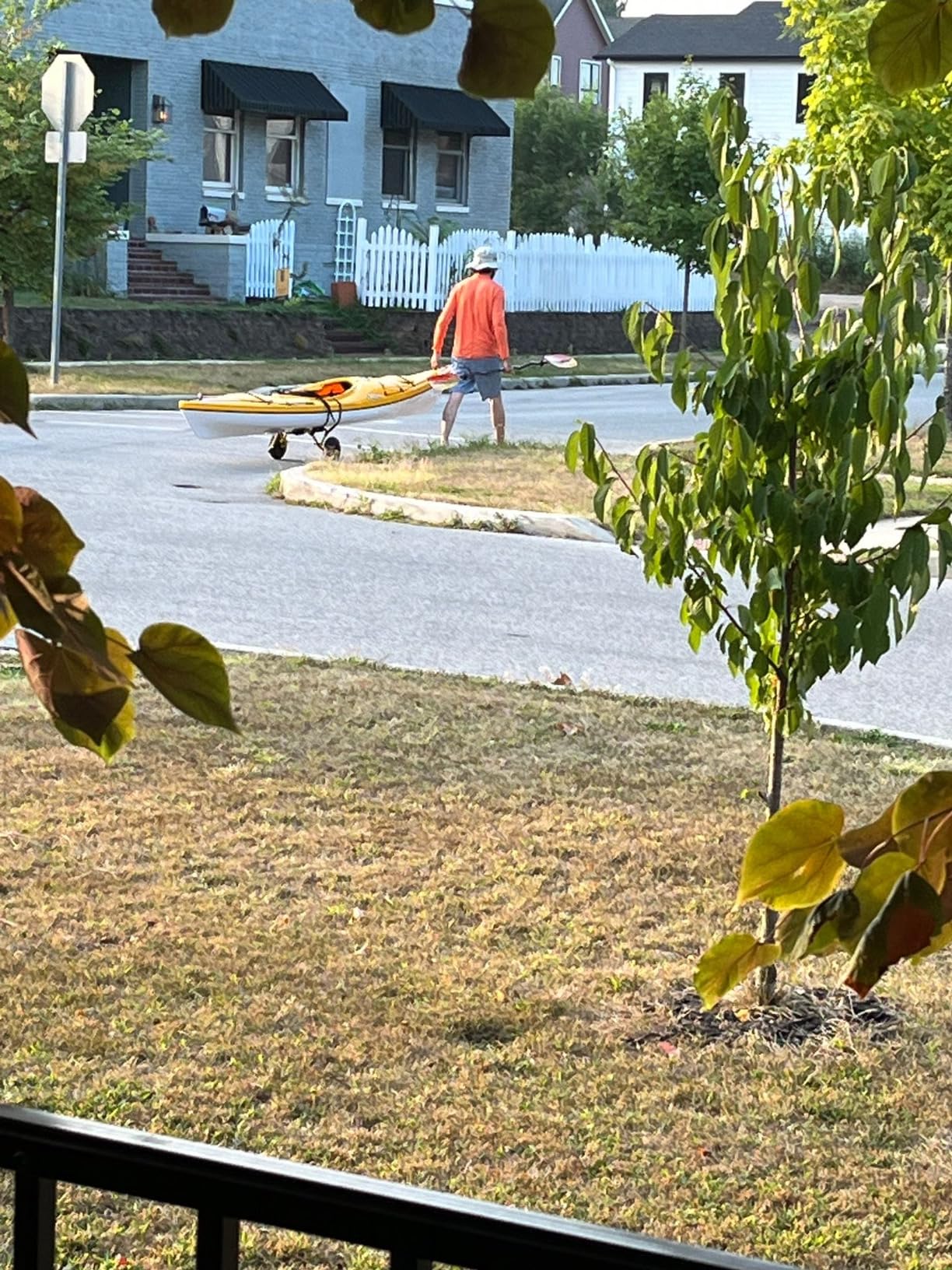Suspenz Stowable Kayak Carrier Cart, SK Trailer Cart with Airless Wheels and Straps, Yellow, (22-1166) customer photo 1