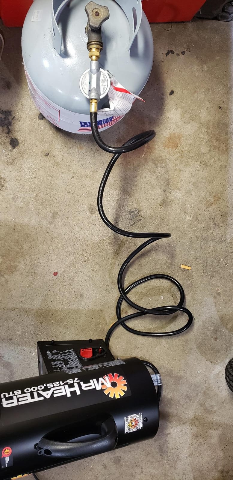 Mr. Heater 125,000 BTU Quiet Burner Technology Forced Air Propane Heater customer photo 2