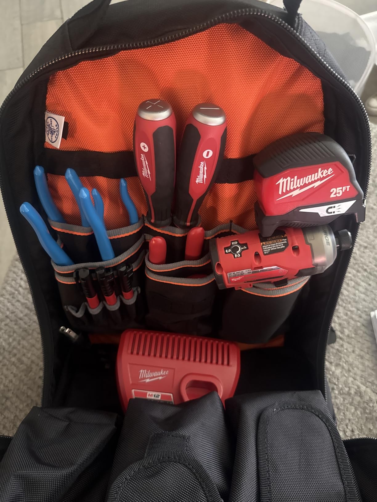 Klein Tools 55421BP-14 Tool Backpack, Heavy Duty Tradesman Pro Tool Bag Organizer with 39 Pockets, Molded Bottom customer photo 1