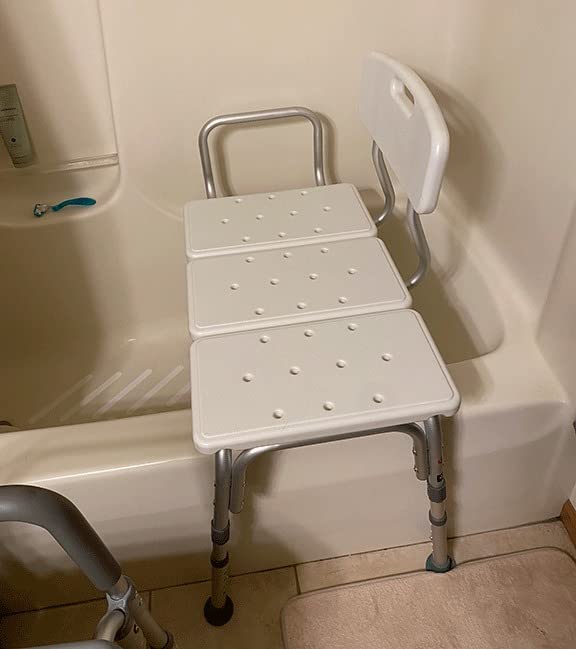 Carex Shower Bench and Shower Chair For Elderly and Disabled with Height Adjustable Legs, Tub Bench Converts to Right or Left Hand Entry, Shower Chair For Bathtub customer photo 1