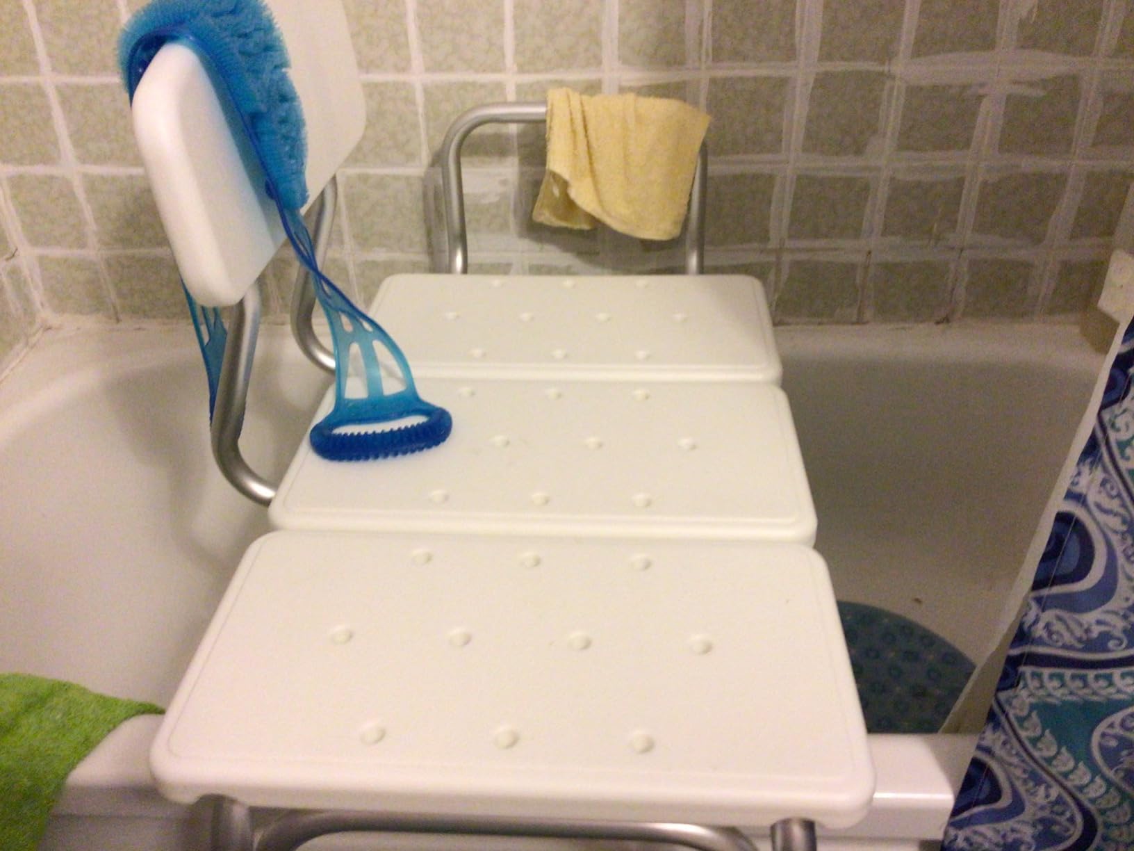 Carex Shower Bench and Shower Chair For Elderly and Disabled with Height Adjustable Legs, Tub Bench Converts to Right or Left Hand Entry, Shower Chair For Bathtub customer photo 2
