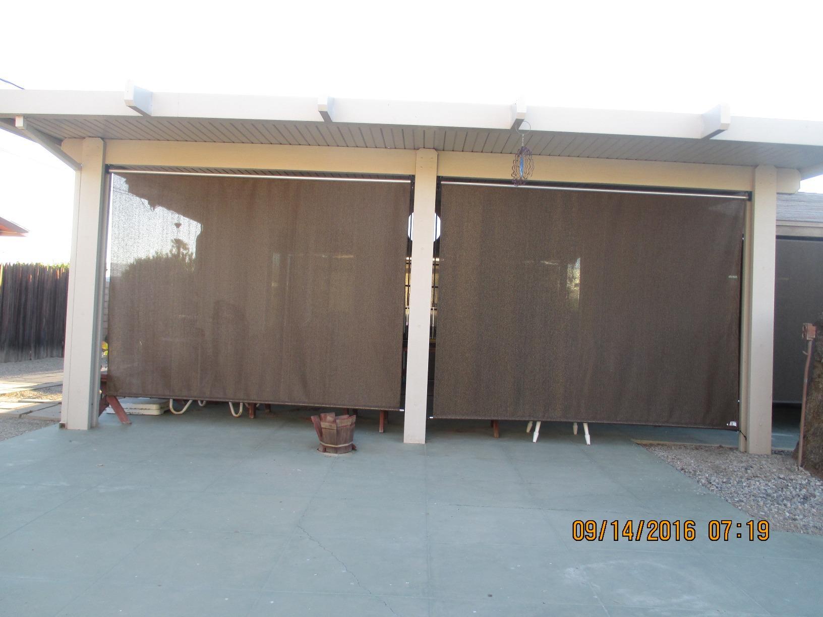 Coolaroo Outdoor Cordless Sun Blocking Roller Shade customer photo 1