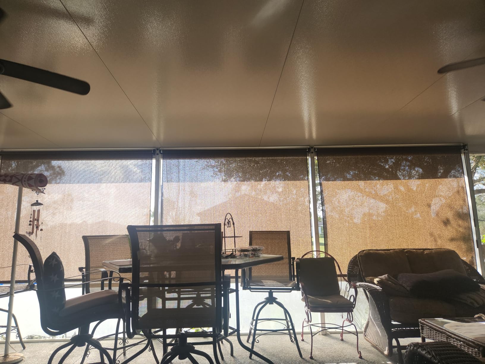 Coolaroo Outdoor Cordless Sun Blocking Roller Shade customer photo 2