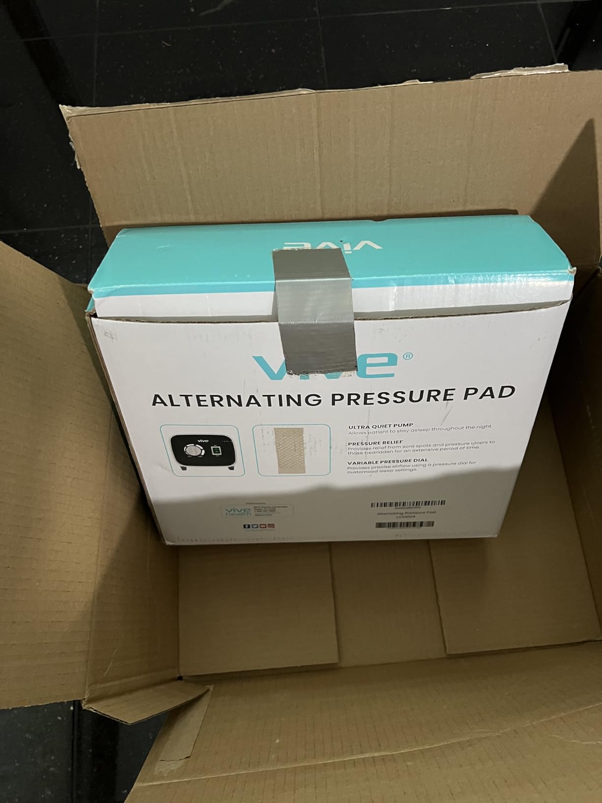 Vive Alternating Air Pressure Mattress Pad - The Original Bed Sore Solution | Dr. Recommended Hospital Bed Topper for Bedridden Patients - Includes Waterproof, Breathable Ulcer Cushion & Quiet Pump customer photo 1