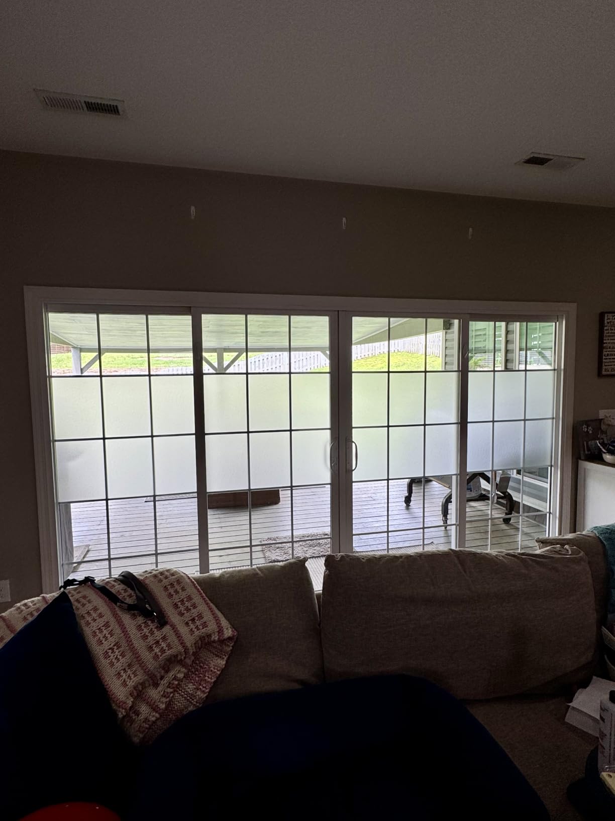 Coavas Frosted Glass Window Privacy Film, Static Cling, 17.5