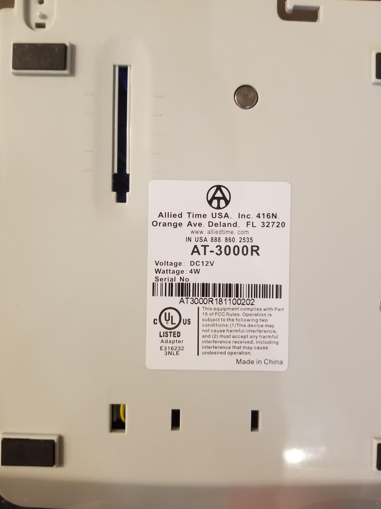 AT-3000R Allied Time USA Digital Time Clock and Date Stamp | Perfect for Small Business customer photo 2