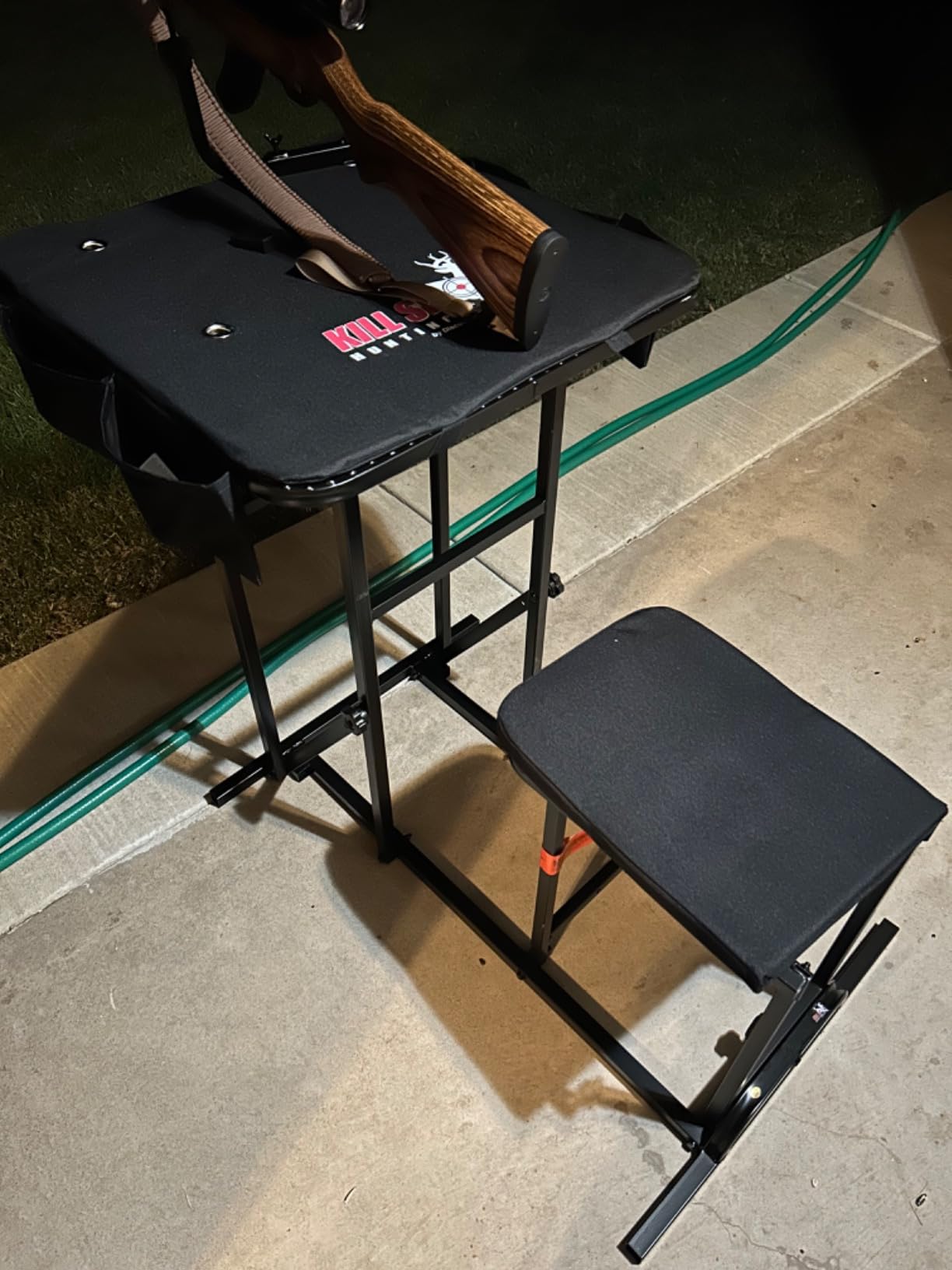 Portable Shooting Bench, 300 lb Cap, Adjustable Table & Gun Rest | Easy set up, move, target practice, hunting customer photo 1