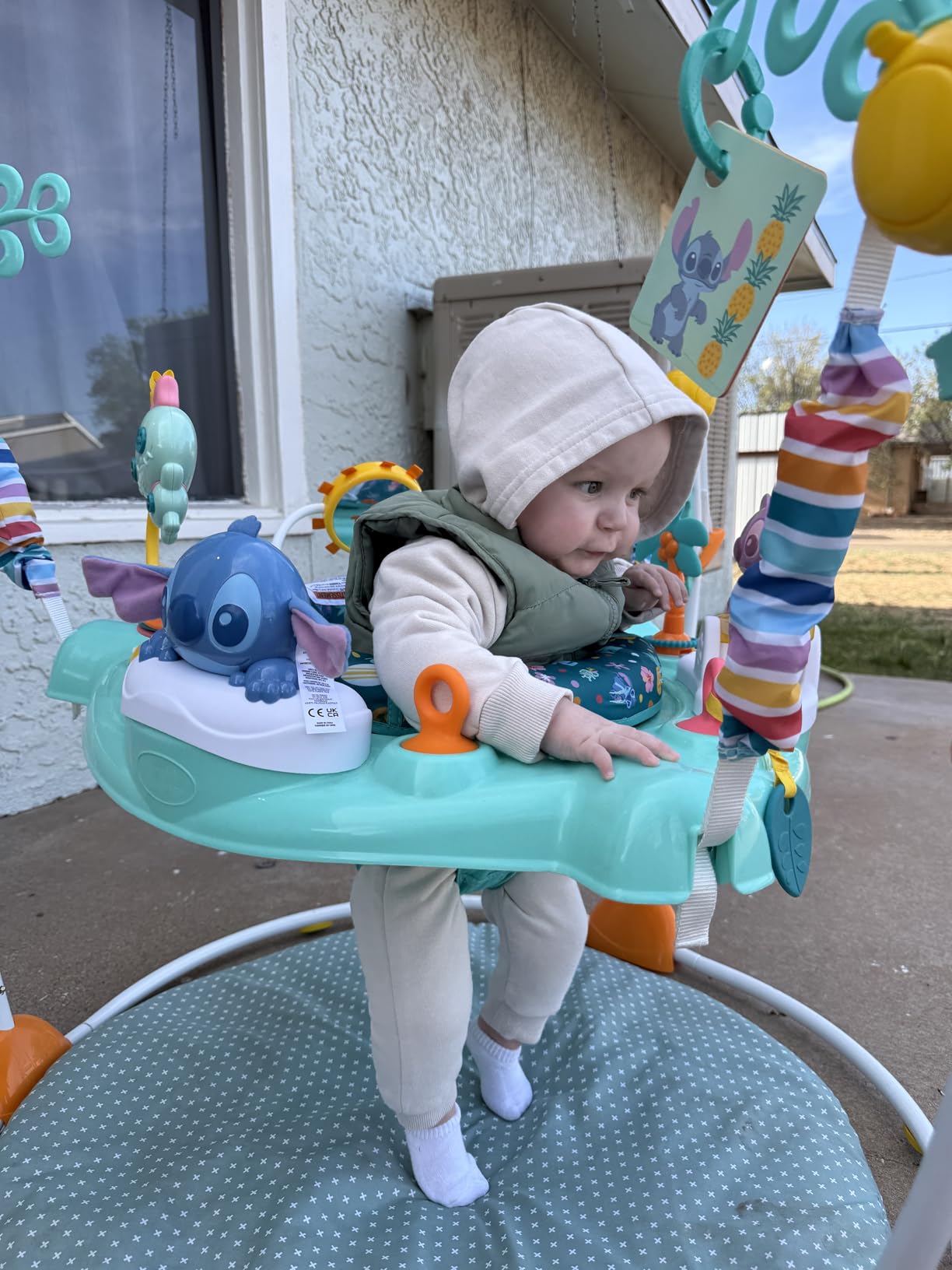 Bright Starts Disney Baby Finding Nemo Sea of Activities Baby Activity Center Jumper with Interactive Toys, Lights, Songs & Sounds, 6-12 Months (Blue) customer photo 1