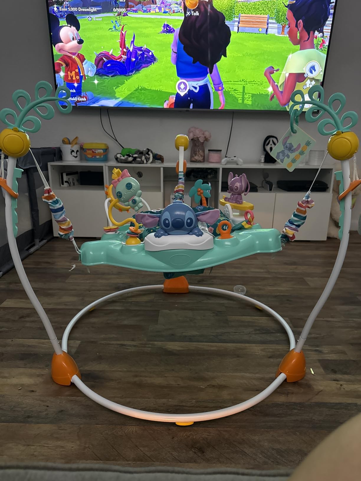 Bright Starts Disney Baby Finding Nemo Sea of Activities Baby Activity Center Jumper with Interactive Toys, Lights, Songs & Sounds, 6-12 Months (Blue) customer photo 2