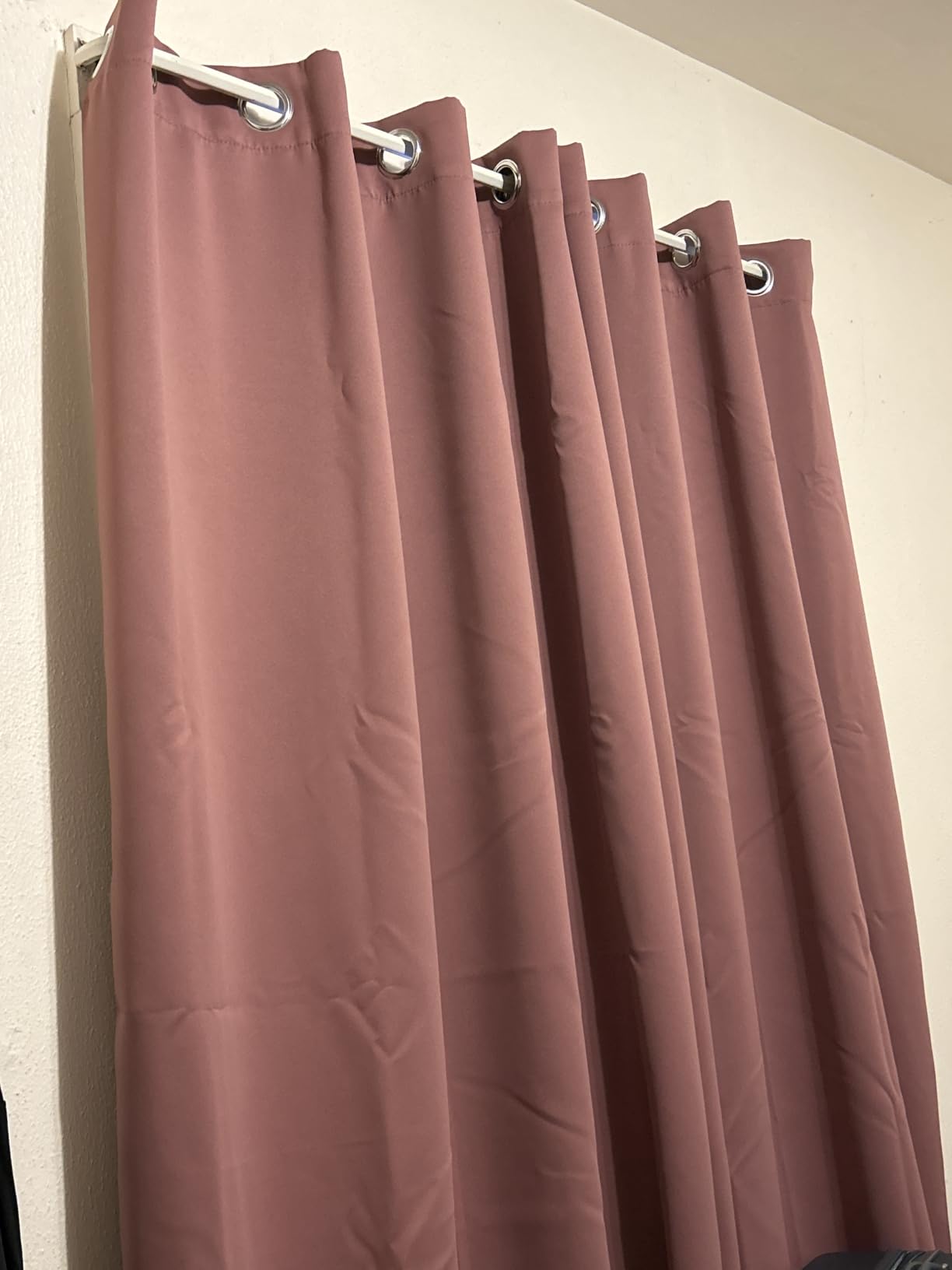 NICETOWN Black Out Curtains for Bedroom 84 Inches Long, W52xL84, 2 Panels | Light Reducing Thermal Drapes Solid Grommet Room Darkening Window Treatments for Living Room customer photo 2