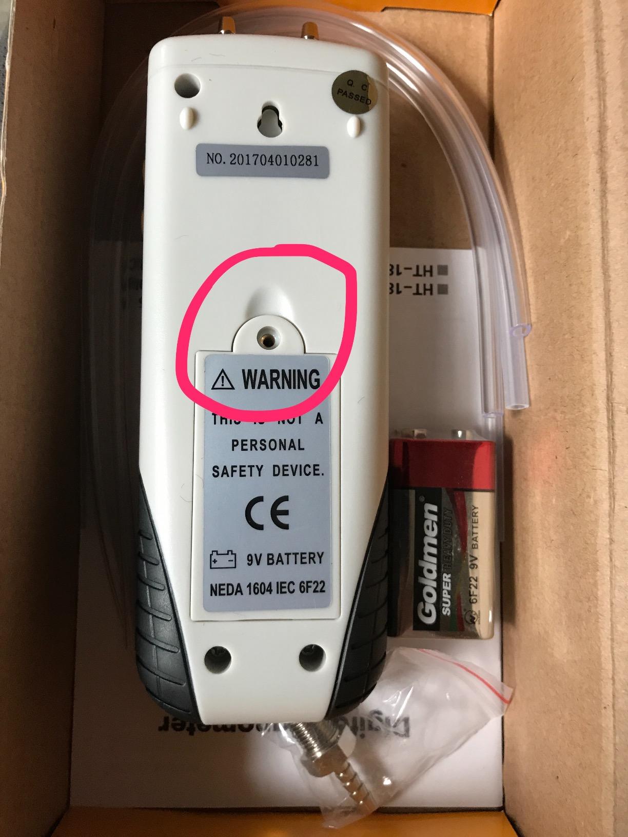 Manometer, RISEPRO Digital Air Pressure Meter and Differential Pressure Gauge HVAC Gas Pressure Tester customer photo 2
